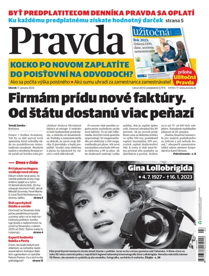 E-magazín Denník Pravda 17. 1. 2023 - OUR MEDIA SR a. s.