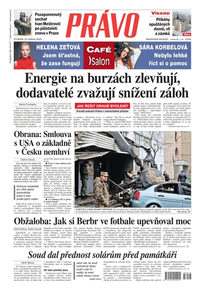 E-magazín Deník Právo - 19.1.2023 - Borgis, a.s.