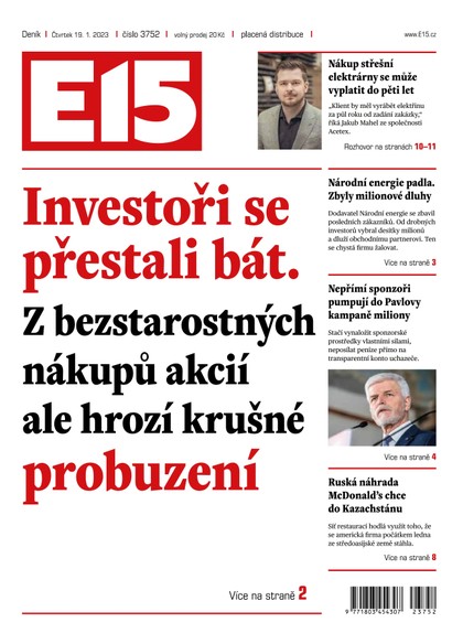 E-magazín E15 - 19.1.2023 - CZECH NEWS CENTER a. s.