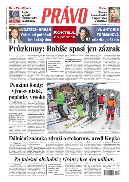 E-magazín Deník Právo - 23.1.2023 - Borgis, a.s.