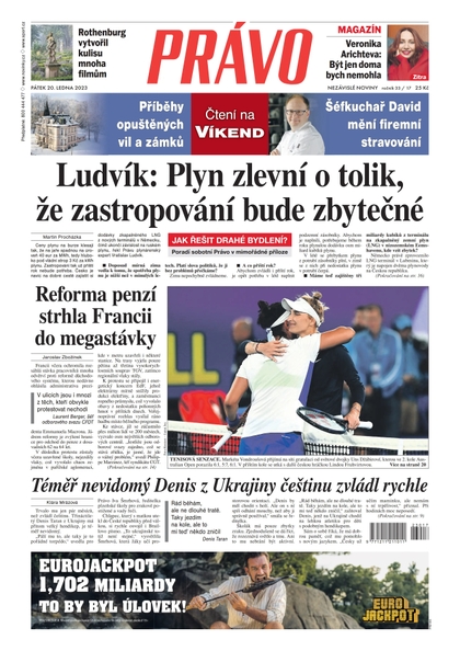 E-magazín Deník Právo - 20.1.2023 - Borgis, a.s.