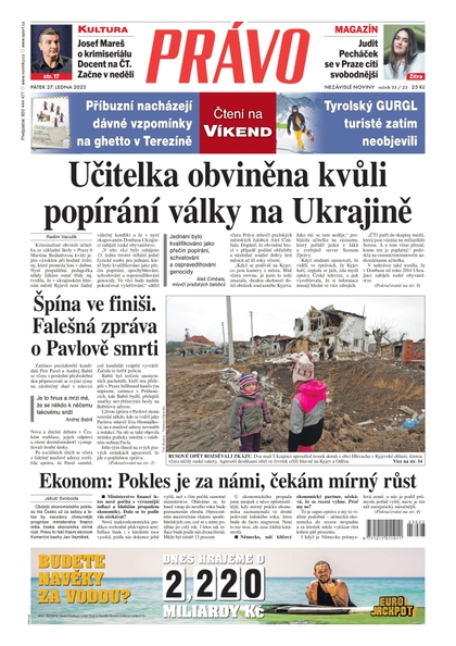 E-magazín Deník Právo - 27.1.2023 - Borgis, a.s.