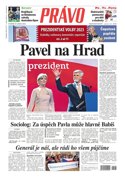 E-magazín Deník Právo - 30.1.2023 - Borgis, a.s.