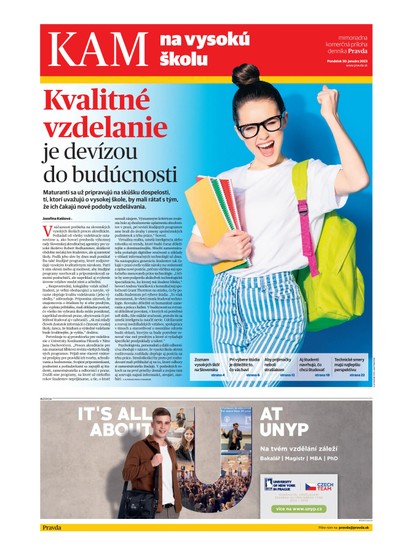 E-magazín Kam na vysokú školu 30. 1. 2023 - OUR MEDIA SR a. s.