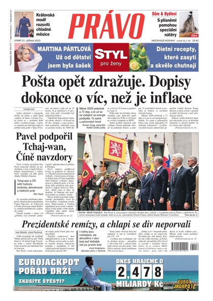 E-magazín Deník Právo - 31.1.2023 - Borgis, a.s.