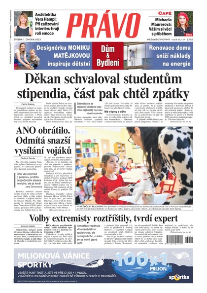 E-magazín Deník Právo - 1.2.2023 - Borgis, a.s.