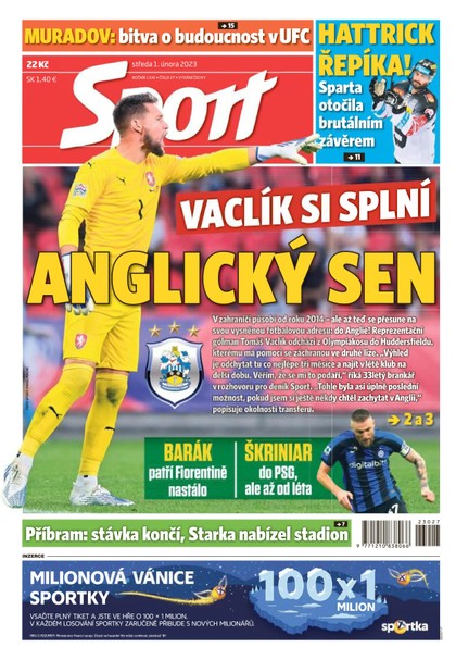 E-magazín Sport - 1.2.2023 - CZECH NEWS CENTER a. s.