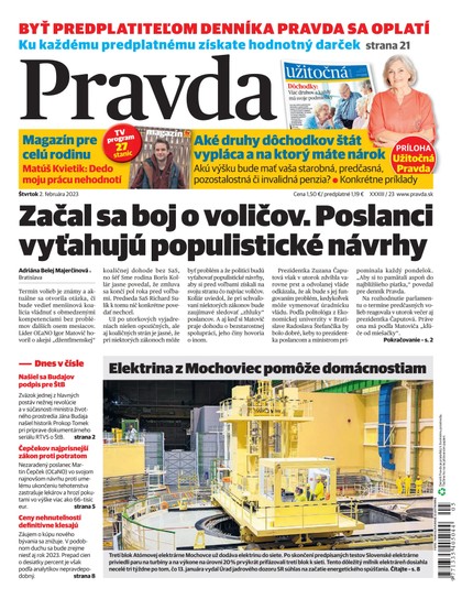 E-magazín Denník Pravda 2. 2. 2023 - OUR MEDIA SR a. s.