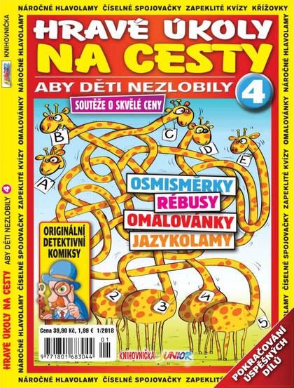 E-magazín Knihovnička Junior - Hravé úkoly na cesty 1/18 - RF Hobby