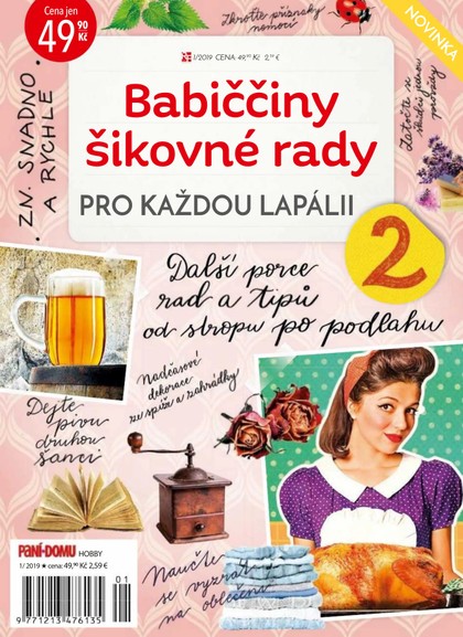 E-magazín Knihovnička Paní domu - Hobby (Babiččiny rady) 1/19 - RF Hobby
