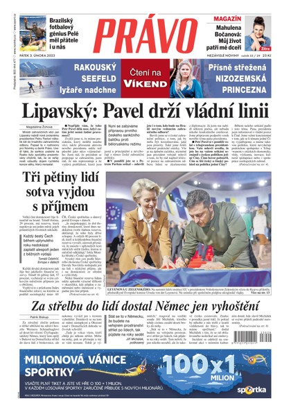 E-magazín Deník Právo - 3.2.2023 - Borgis, a.s.