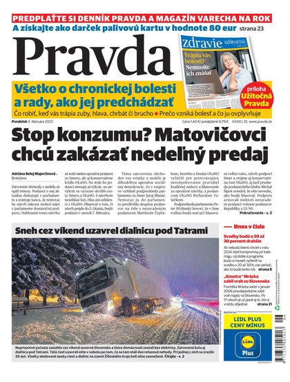 E-magazín Denník Pravda 6. 2. 2023 - OUR MEDIA SR a. s.
