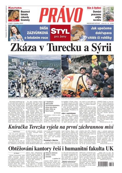 E-magazín Deník Právo - 7.2.2023 - Borgis, a.s.