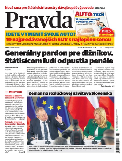 E-magazín Denník Pravda 8. 2. 2023 - OUR MEDIA SR a. s.