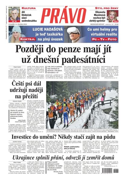 E-magazín Deník Právo - 13.2.2023 - Borgis, a.s.