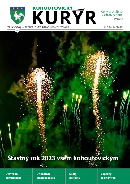 E-magazín Kohoutovický Kurýr 01/2023 - Městská část Brno Kohoutovice