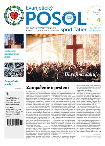 E-magazín Evanjelický posol spod Tatier 04/2023 - TRANOSCIUS a.s.