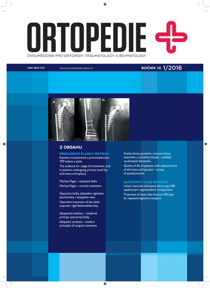 E-magazín Ortopedie 1/2016 - EEZY Publishing