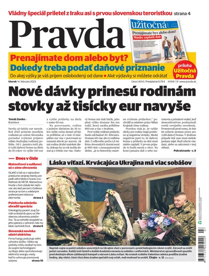 E-magazín Denník Pravda 14. 2. 2023 - OUR MEDIA SR a. s.