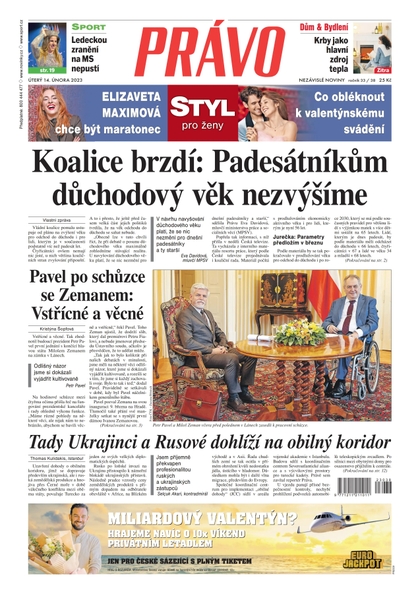 E-magazín Deník Právo - 14.2.2023 - Borgis, a.s.