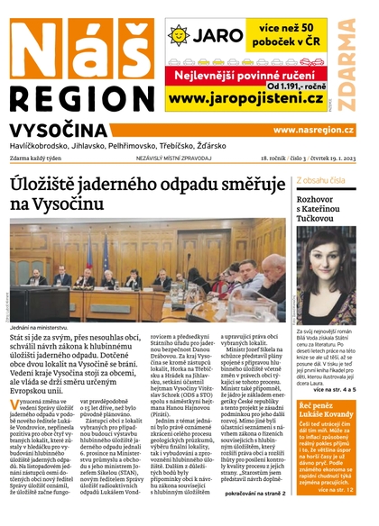 E-magazín Náš Region - Vysočina 3/2023 - A 11 s.r.o.