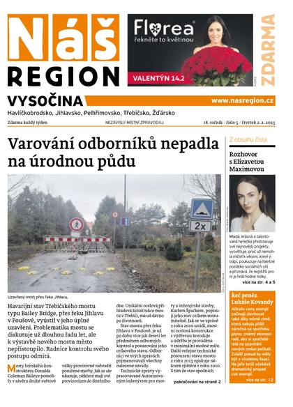 E-magazín Náš Region - Vysočina 5/2023 - A 11 s.r.o.