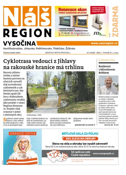 E-magazín Náš Region - Vysočina 7/2023 - A 11 s.r.o.