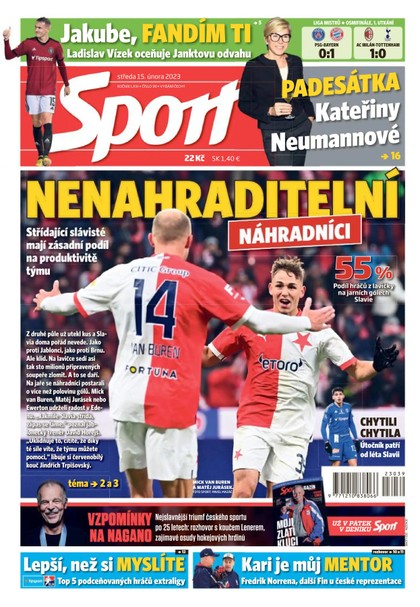 E-magazín Sport - 15.2.2023 - CZECH NEWS CENTER a. s.