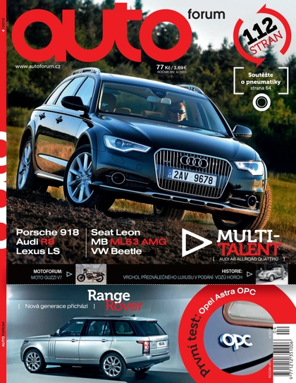 E-magazín AUTOforum 4/2012 - MotorCom s.r.o.