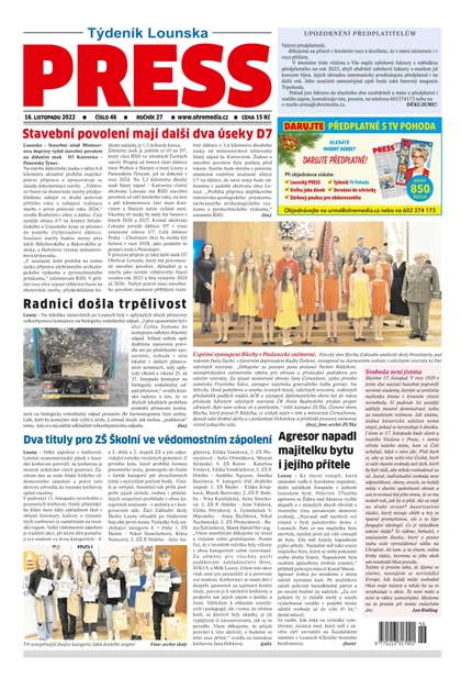 E-magazín Lounský press 46/2022 - Ohře Media
