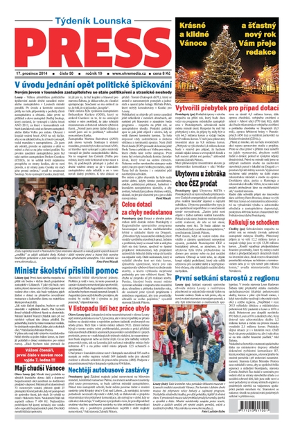 E-magazín Lounský press 50/2014 - Ohře Media