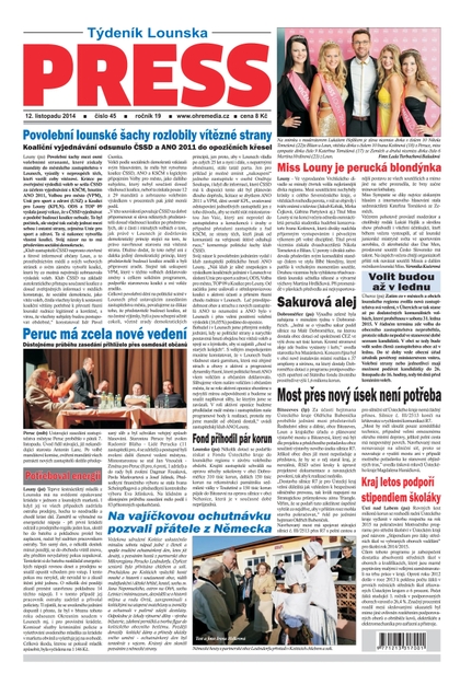 E-magazín Lounský press 45/2014 - Ohře Media