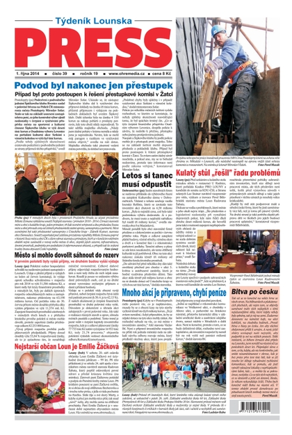 E-magazín Lounský press 39/2014 - Ohře Media