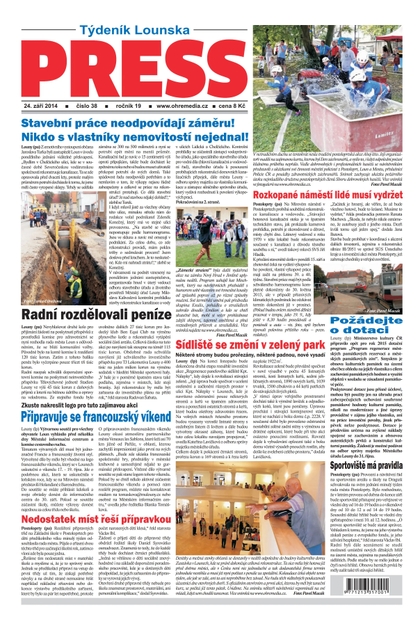 E-magazín Lounský press 38/2014 - Ohře Media