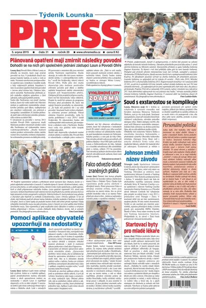 E-magazín Lounský press 31/2015 - Ohře Media
