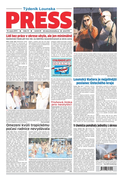 E-magazín Lounský press 33/2015 - Ohře Media