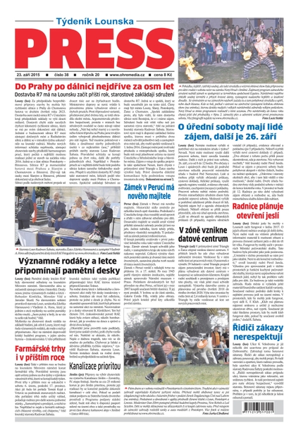 E-magazín Lounský press 38/2015 - Ohře Media