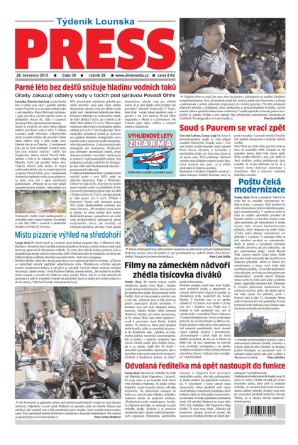 E-magazín Lounský press 30/2015 - Ohře Media