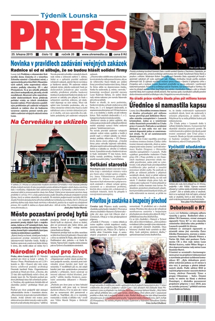 E-magazín Lounský press 12/2015 - Ohře Media