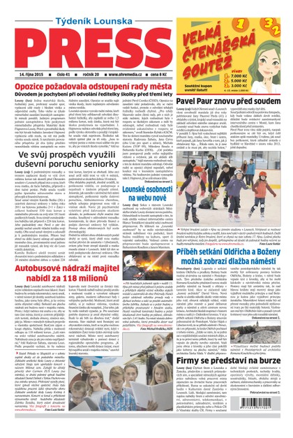 E-magazín Lounský press 41/2015 - Ohře Media