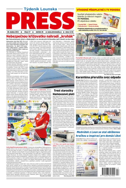 E-magazín Lounský press 17/2021 - Ohře Media