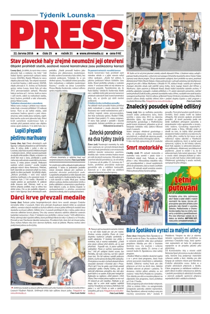 E-magazín Lounský press 25/2016 - Ohře Media