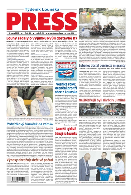 E-magazín Lounský press 31/2016 - Ohře Media
