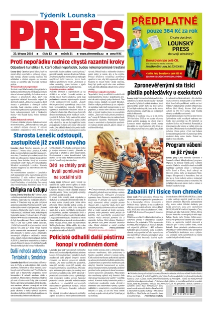 E-magazín Lounský press 12/2016 - Ohře Media