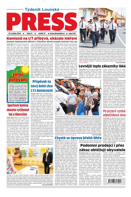 E-magazín Lounský press 21/2016 - Ohře Media