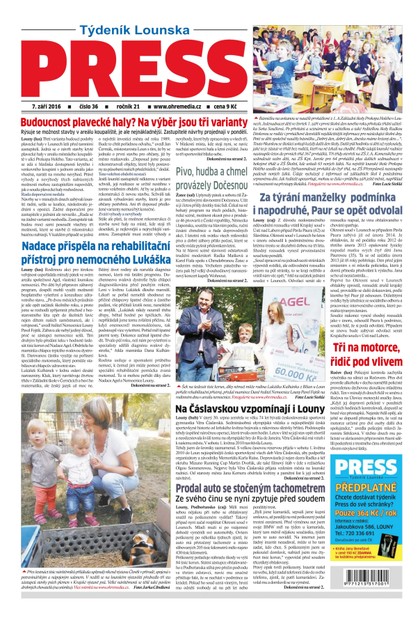 E-magazín Lounský press 36/2016 - Ohře Media