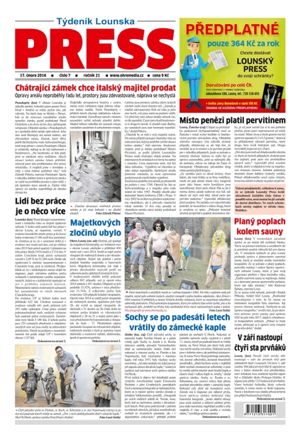 E-magazín Lounský press 7/2016 - Ohře Media