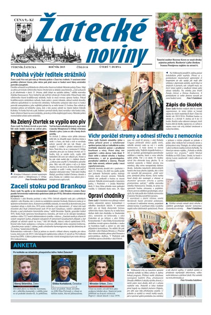E-magazín Žatecké noviny 14/2015 - Ohře Media