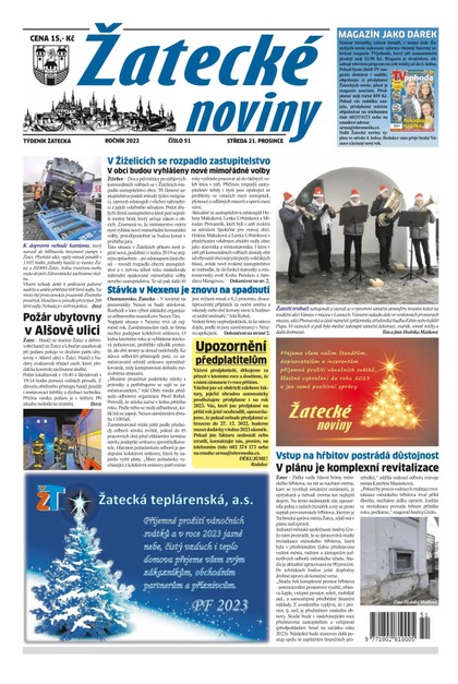 E-magazín Žatecké noviny 51/2022 - Ohře Media