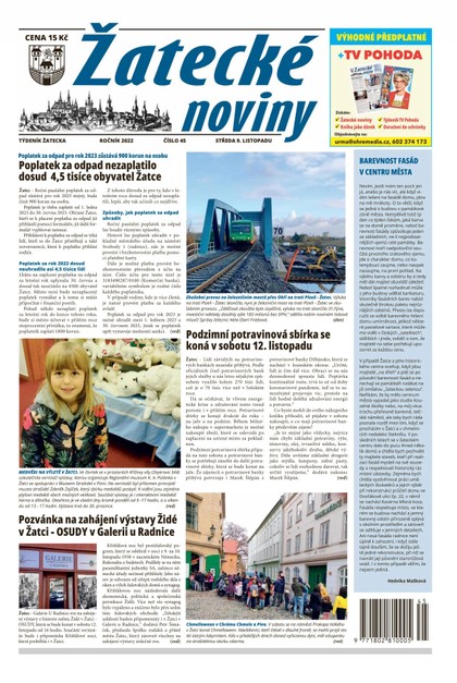 E-magazín Žatecké noviny 45/2022 - Ohře Media